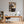 Poster Wandbild Kaffeegenuss mit Elefant B-00016 fuer Buero und Arbeitszimmer warmeFarben Hochformat