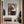 Poster Wandbild Kaffeegenuss mit Elefant B-00016 fuer Flur und Eingang grauoderbeige Hochformat