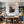 Poster Wandbild Kaffeegenuss mit einem kleinen Elefanten fuer Kueche und Esszimmer blau Hochformat