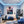 Poster Wandbild Kunst der Berührung fuer Jugendzimmer blau Hochformat