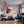 Poster Wandbild Kunstvolle Lippen fuer Jugendzimmer warmeFarben Quadrat