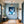 Poster Wandbild Lebendige Freiheit fuer Flur und Eingang blau Hochformat