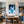 Poster Wandbild Lebendige Freiheit fuer Kueche und Esszimmer blau Hochformat