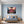 Poster Wandbild Lebendige Lippen B-00018 fuer Schlafzimmer blau Querformat