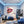 Poster Wandbild Lebendige Lippen mit Farbträumen fuer Jugendzimmer blau Quadrat