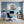 Poster Wandbild Majestätischer Löwe im Himmel fuer Büro- und Arbeitszimmer blau Querformat