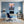 Poster Wandbild Melodien des Sonnenaufgangs fuer Buero und Arbeitszimmer blau Hochformat