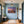 Poster Wandbild Romantisches Strandzelt bei Sonnenuntergang B-00019 fuer Flur und Eingang blau Querformat