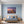 Poster Wandbild Romantisches Strandzelt bei Sonnenuntergang B-00019 fuer Schlafzimmer blau Querformat