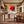 Poster Wandbild Rote Rose in voller Blüte B-00017 fuer Kueche und Esszimmer warmeFarben Quadrat