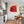 Poster Wandbild Rote Rose in voller Blüte fuer Kueche und Esszimmer grauoderbeige Quadrat