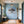 Poster Wandbild Silberner Baum fuer Flur und Eingang blau Querformat