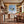 Poster Wandbild Traumhafte Berglandschaft in einer Seifenblase fuer Kueche und Esszimmer warmeFarben Quadrat