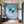 Poster Wandbild Traumhafte Natur im Seifenblasen-Motiv fuer Flur und Eingang blau Quadrat