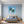 Poster Wandbild Traumhafte Natur im Seifenblasen-Motiv fuer Schlafzimmer blau Quadrat