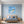 Poster Wandbild Traumhafte Seifenblase am Strand fuer Schlafzimmer blau Quadrat