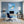 Poster Wandbild Traumhafte Strandansicht in einer Seifenblase fuer Buero und Arbeitszimmer blau Quadrat