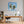 Poster Wandbild Tropische Traumwelt fuer Buero und Arbeitszimmer warmeFarben Quadrat