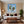 Poster Wandbild Tropische Traumwelt fuer Wohnzimmer warmeFarben Quadrat