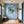 Poster Wandbild Tropischer Traum in einer Seifenblase fuer Flur und Eingang blau Quadrat