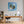 Poster Wandbild Tropisches Paradies in einer Seifenblase fuer Buero und Arbeitszimmer warmeFarben Quadrat