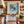 Poster Wandbild Tropisches Paradies in einer Seifenblase fuer Kueche und Esszimmer gruen Quadrat