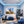 Poster Wandbild Verspielter Löwe fuer Jugendzimmer blau Querformat