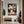 Poster Wandbild Zarte Pfingstrosenpracht fuer Flur und Eingang grauoderbeige Hochformat